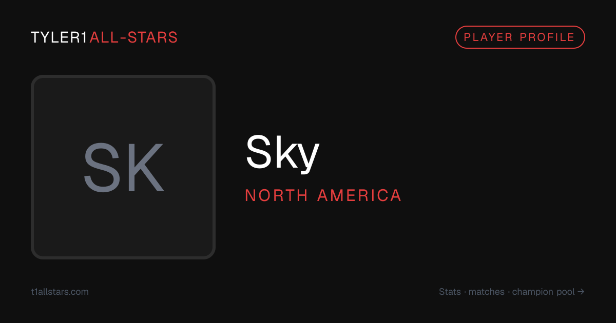 Sky - Stats & Match History | Tyler1 All-Stars